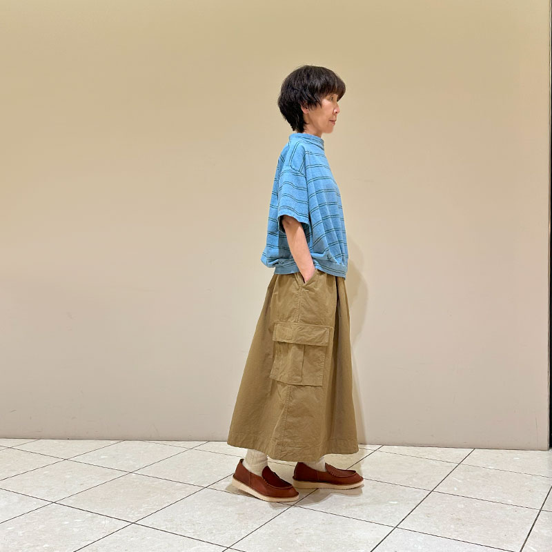 ティグルブロカンテ アイビーボーダー シェルタックTシャツ