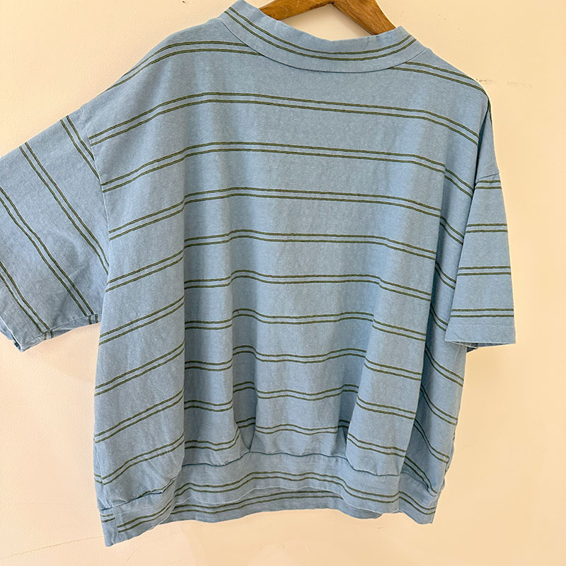 ティグルブロカンテ アイビーボーダー シェルタックTシャツ