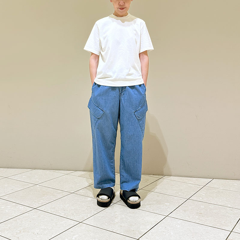 ティグルブロカンテ 6ozデニム ボースンカーゴパンツ unisex Fade