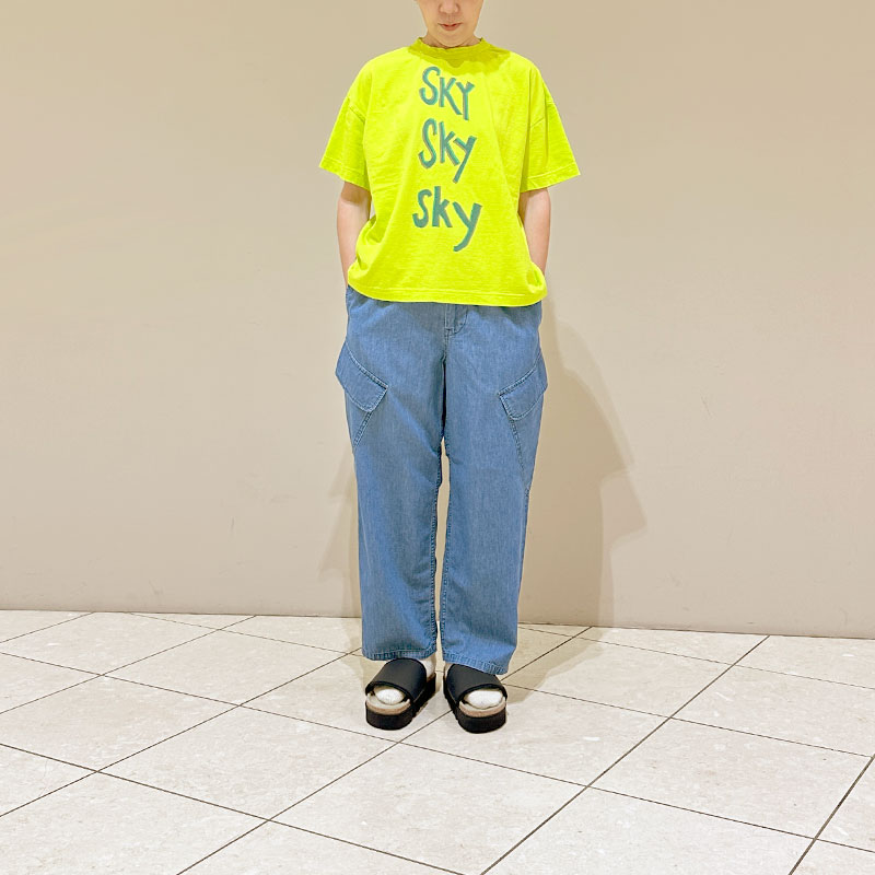 ティグルブロカンテ 6ozデニム ボースンカーゴパンツ unisex Fade