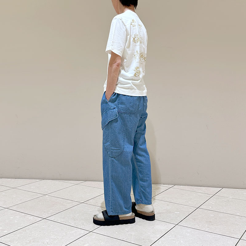 ティグルブロカンテ 6ozデニム ボースンカーゴパンツ unisex Fade