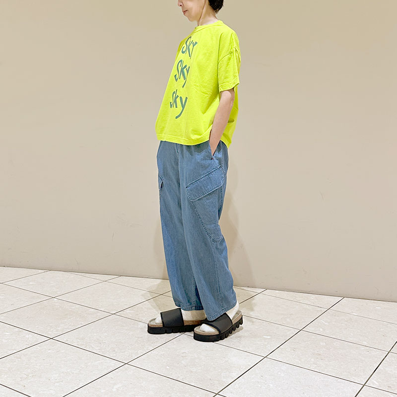 ティグルブロカンテ 6ozデニム ボースンカーゴパンツ unisex Fade