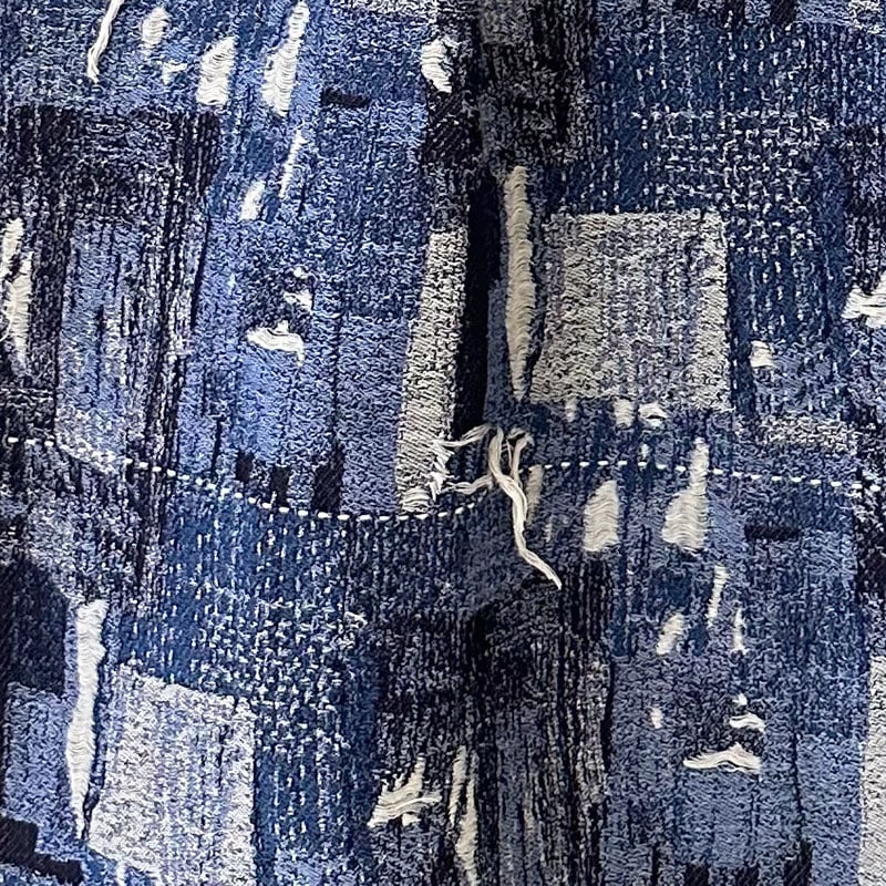 FUNSET OF ART ファンセットオブアート INDジャガードBOROベースボールシャツ