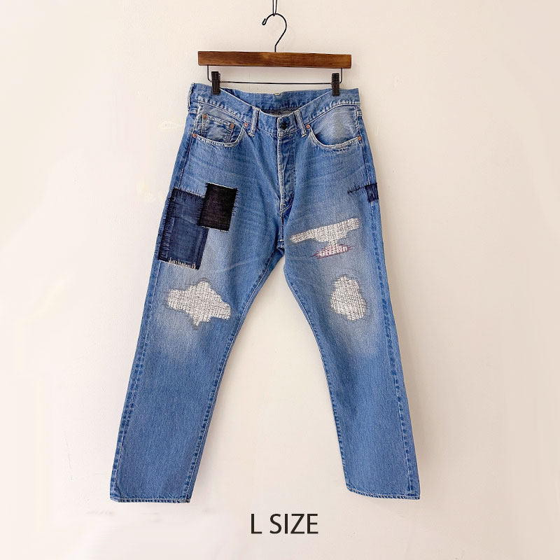 ティグルブロカンテ 12.75oz 5PKTストレートパンツ unisex Hand Damage