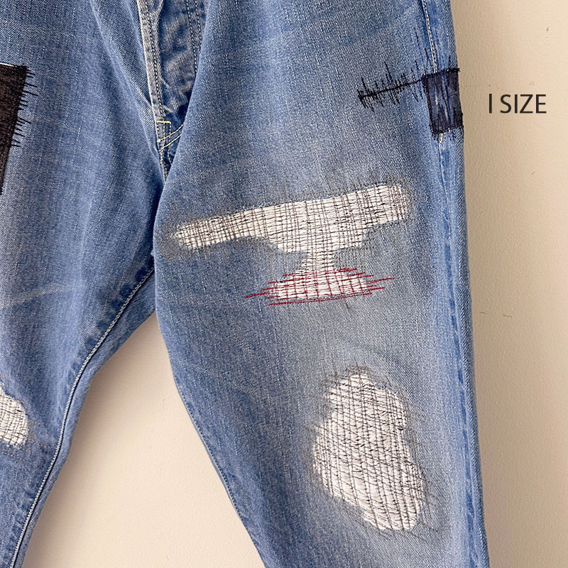 ティグルブロカンテ 12.75oz 5PKTストレートパンツ unisex Hand Damage