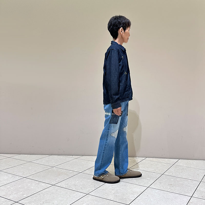 ティグルブロカンテ 12.75oz 5PKTストレートパンツ unisex Hand Damage