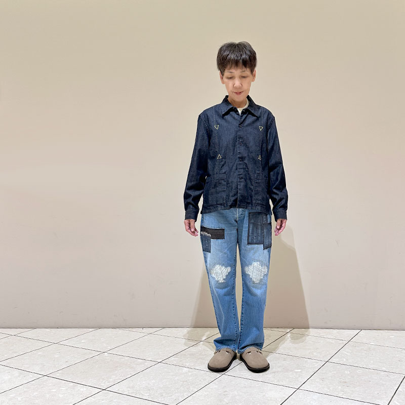 ティグルブロカンテ 12.75oz 5PKTストレートパンツ unisex Hand Damage