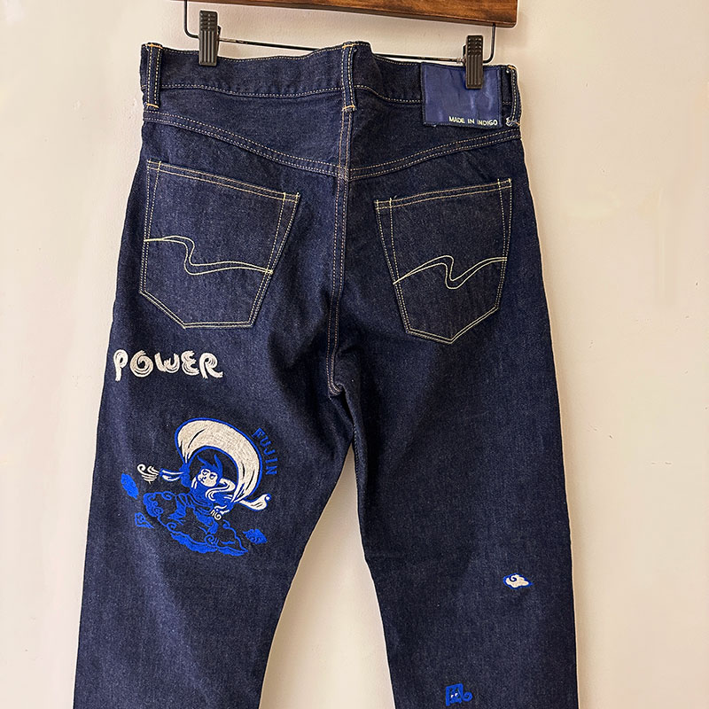 ティグルブロカンテ 風神雷神naugty 5ポケットパンツ unisex indigo