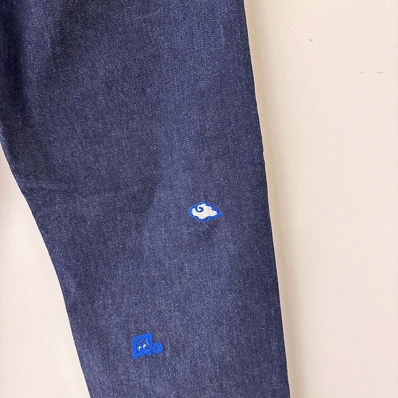 ティグルブロカンテ 風神雷神naugty 5ポケットパンツ unisex indigo