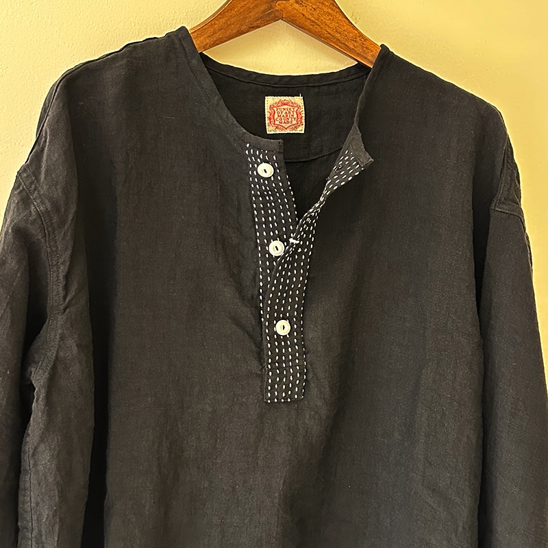 FUNSET OF ART ファンセットオブアート フランスリネンヘンリーシャツ