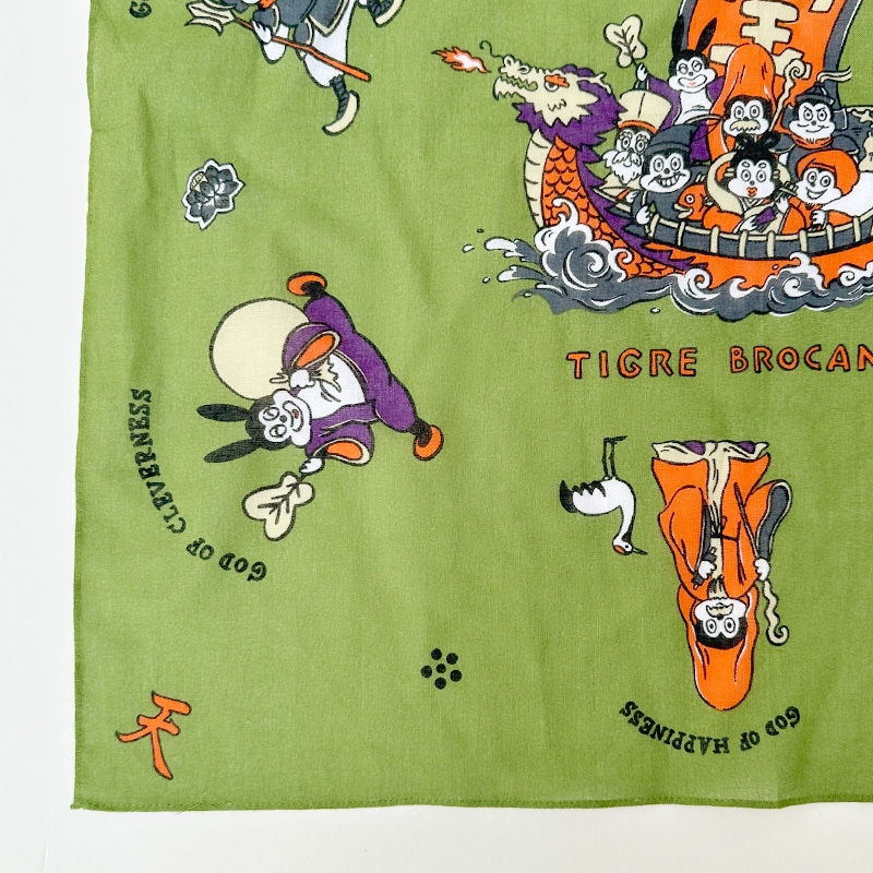 ティグルブロカンテ 七福神NAUGTYガーゼ バンダナ