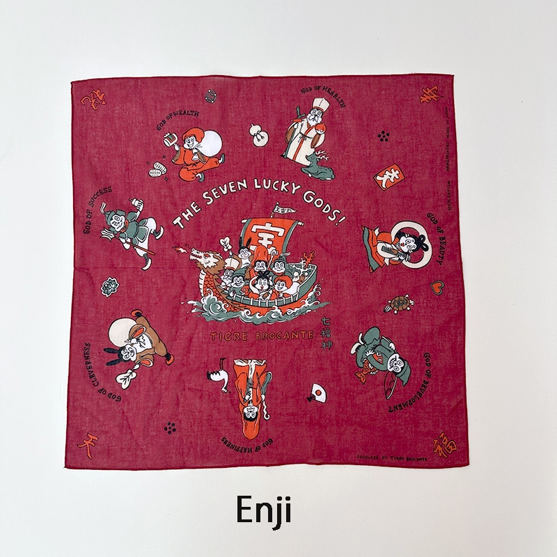 ティグルブロカンテ 七福神NAUGTYガーゼ バンダナ