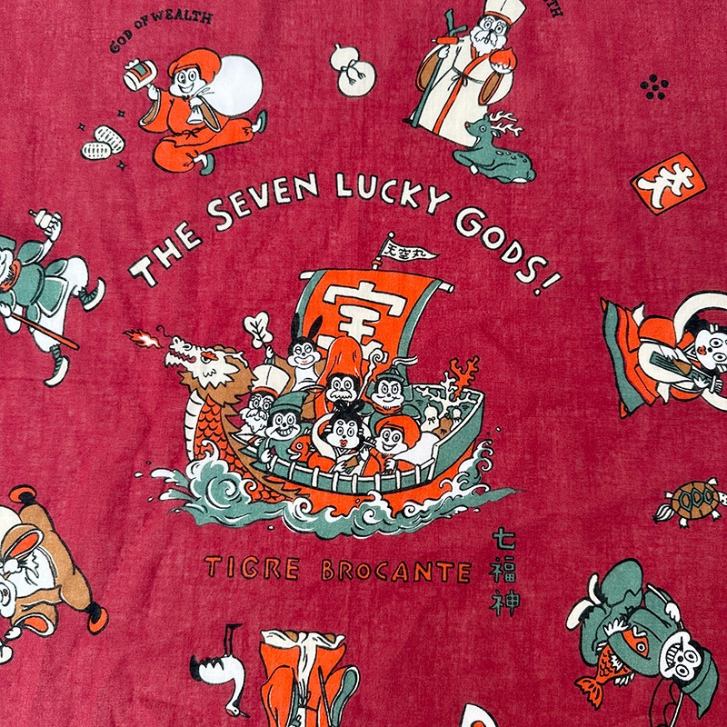 ティグルブロカンテ 七福神NAUGTYガーゼ バンダナ