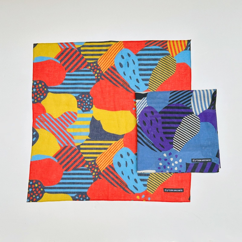 ティグルブロカンテ ビッグフラワー ガーゼバンダナ