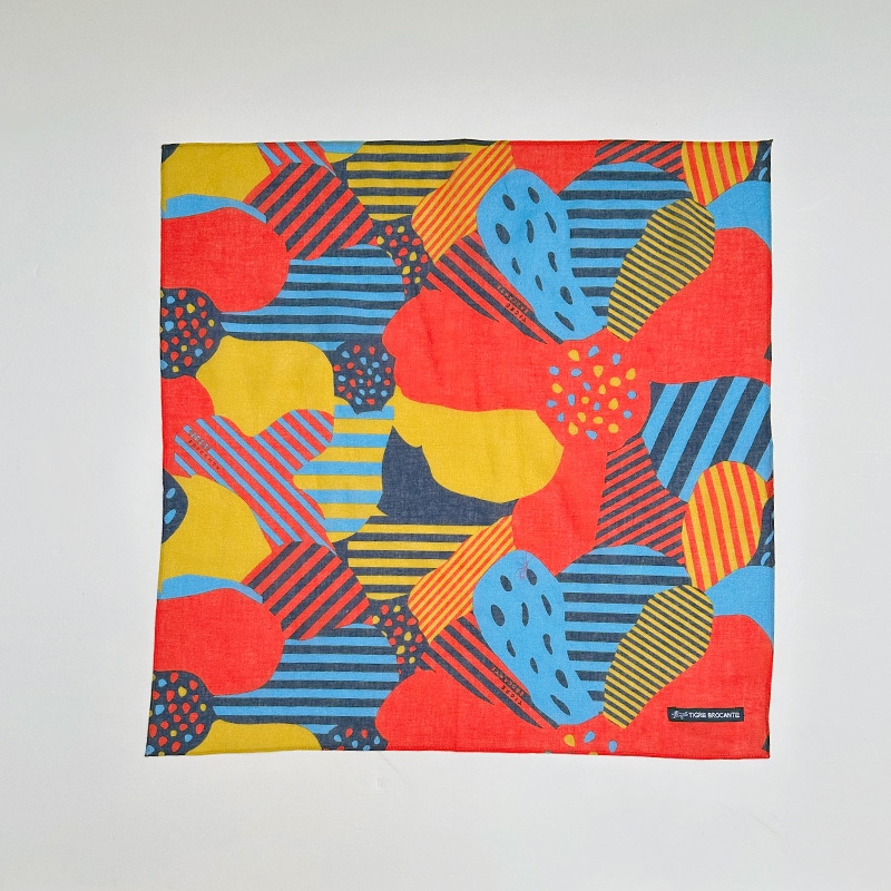 ティグルブロカンテ ビッグフラワー ガーゼバンダナ