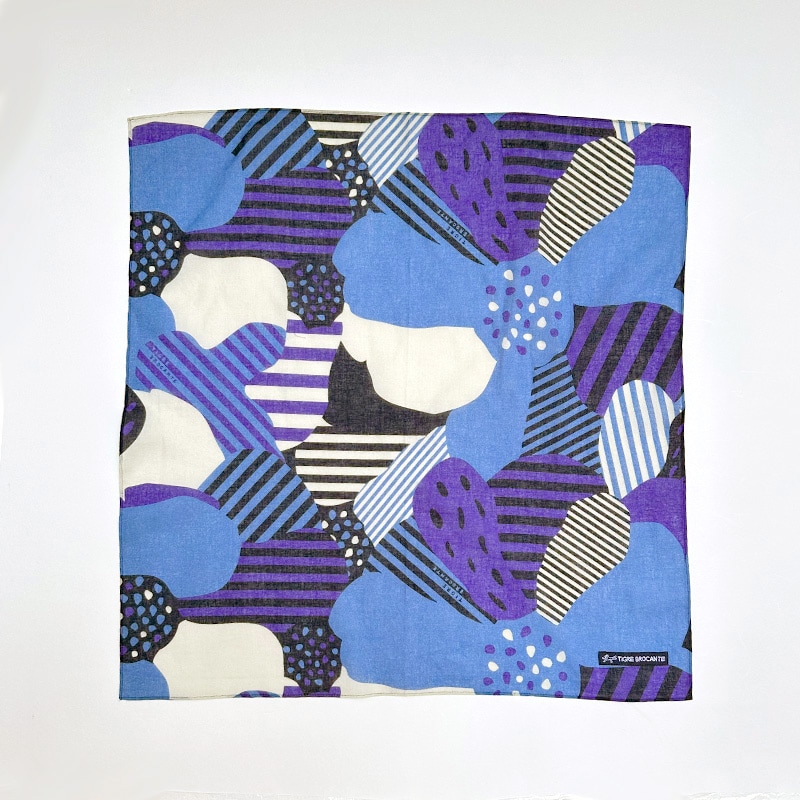 ティグルブロカンテ ビッグフラワー ガーゼバンダナ