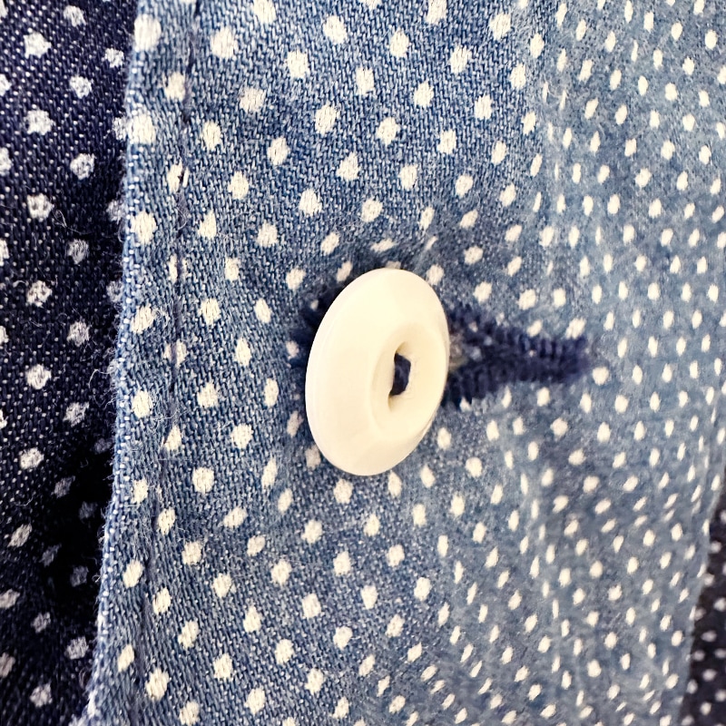 FUNSET OF ART ファンセットオブアート 　IDGドット抜染半袖カバーシャツ