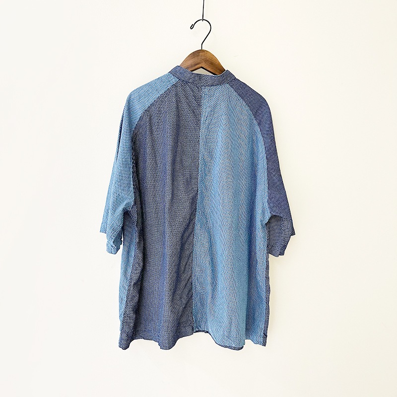 FUNSET OF ART ファンセットオブアート 　IDGドット抜染半袖カバーシャツ