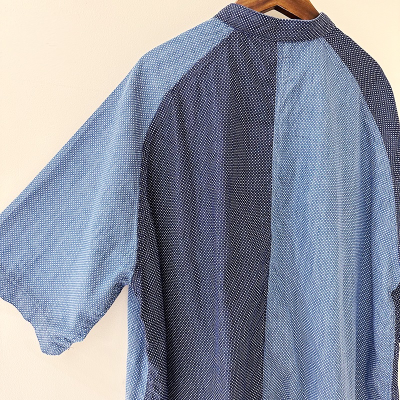 FUNSET OF ART ファンセットオブアート 　IDGドット抜染半袖カバーシャツ