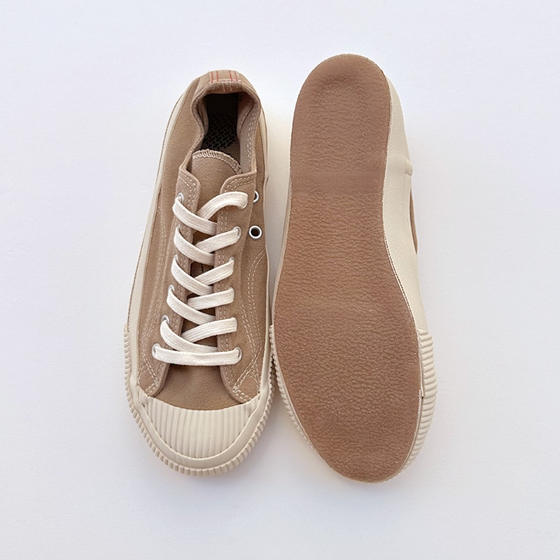 プラス SHELLCAP LOW -SAND BEIGE×OFF WHITE