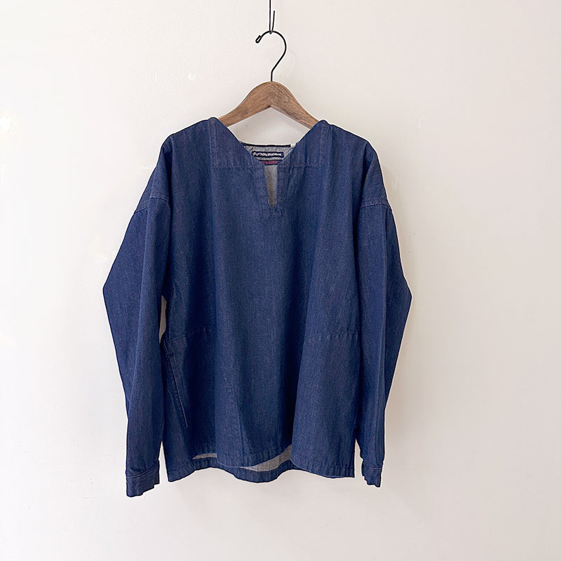 ティグルブロカンテ 11.5ozデニム フーディーアノラック unisex Indigo