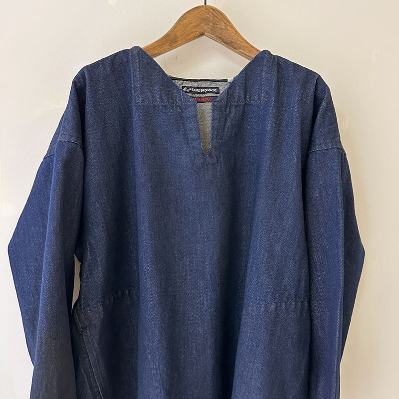 ティグルブロカンテ 11.5ozデニム フーディーアノラック unisex Indigo
