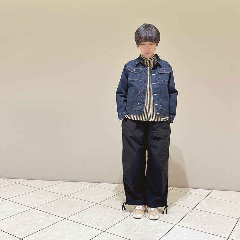 ティグルブロカンテ C/Nライトグログラン オーバーストリングカーゴパンツ