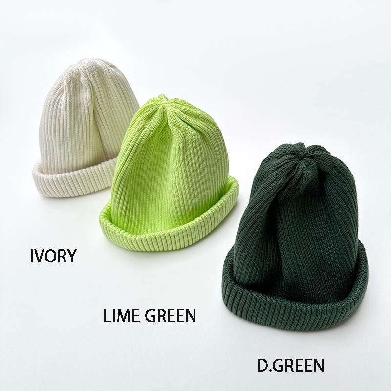 ROTOTO COTTON ROLL UP BEANIE