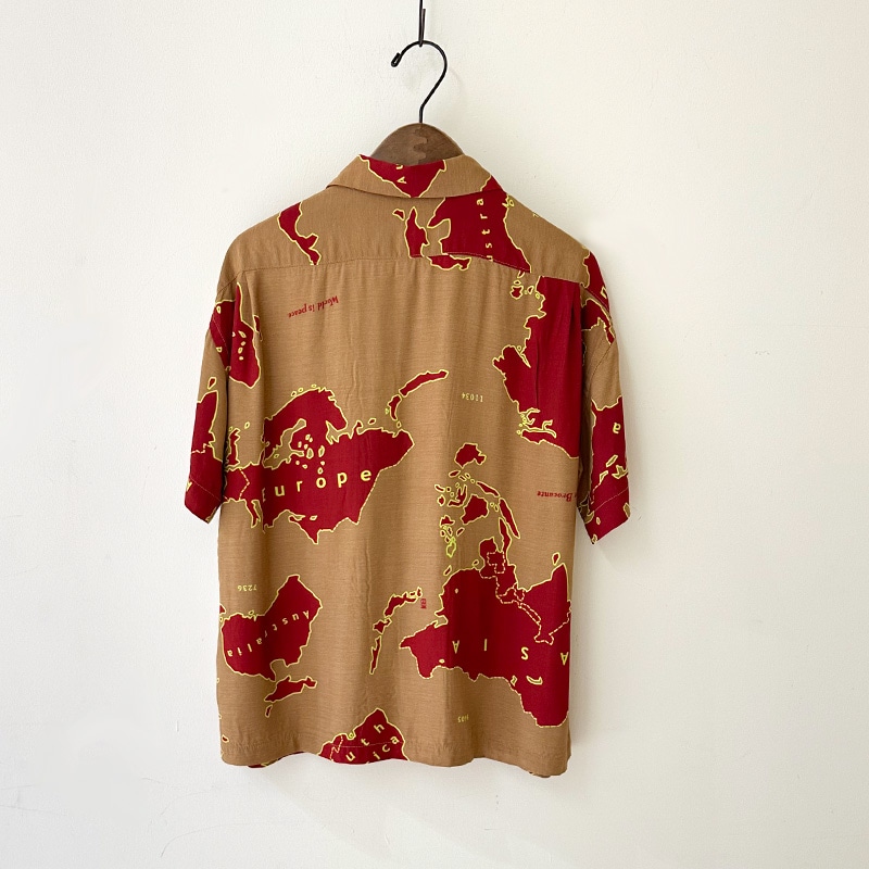 ティグルブロカンテ アーミーマップレーヨン ベニスビーチS/S シャツ unisex