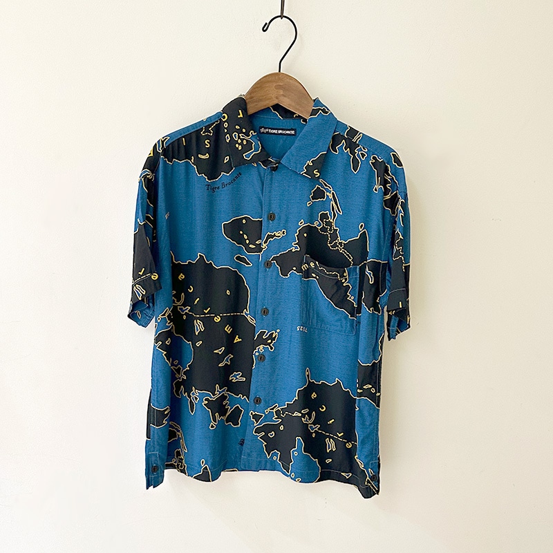 ティグルブロカンテ アーミーマップレーヨン ベニスビーチS/S シャツ unisex