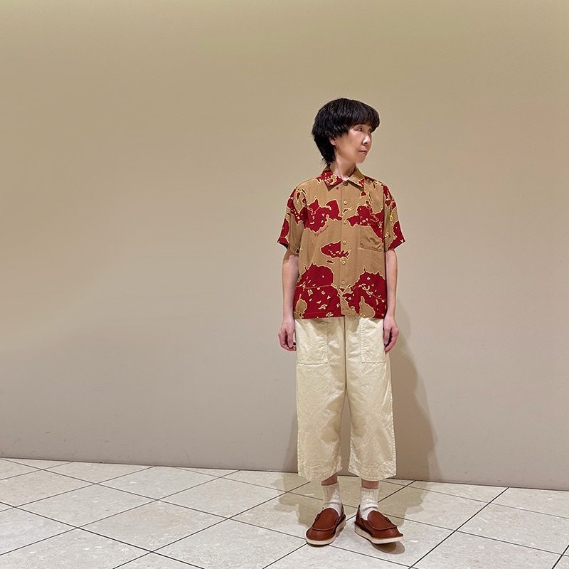 ティグルブロカンテ アーミーマップレーヨン ベニスビーチS/S シャツ unisex