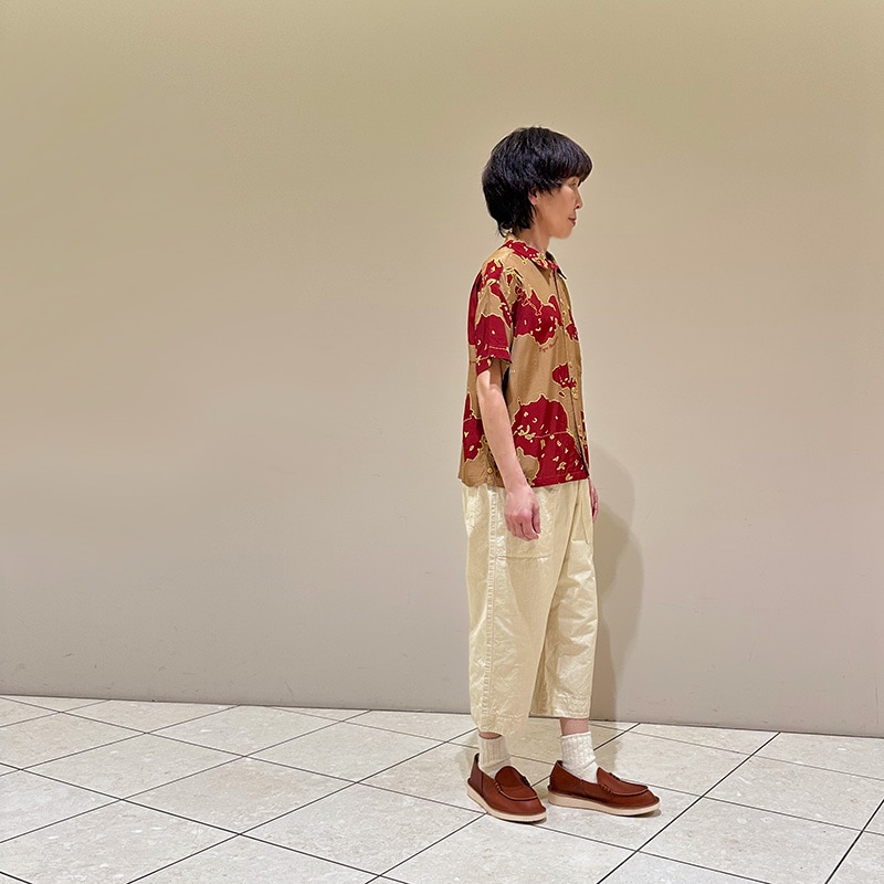 ティグルブロカンテ アーミーマップレーヨン ベニスビーチS/S シャツ unisex