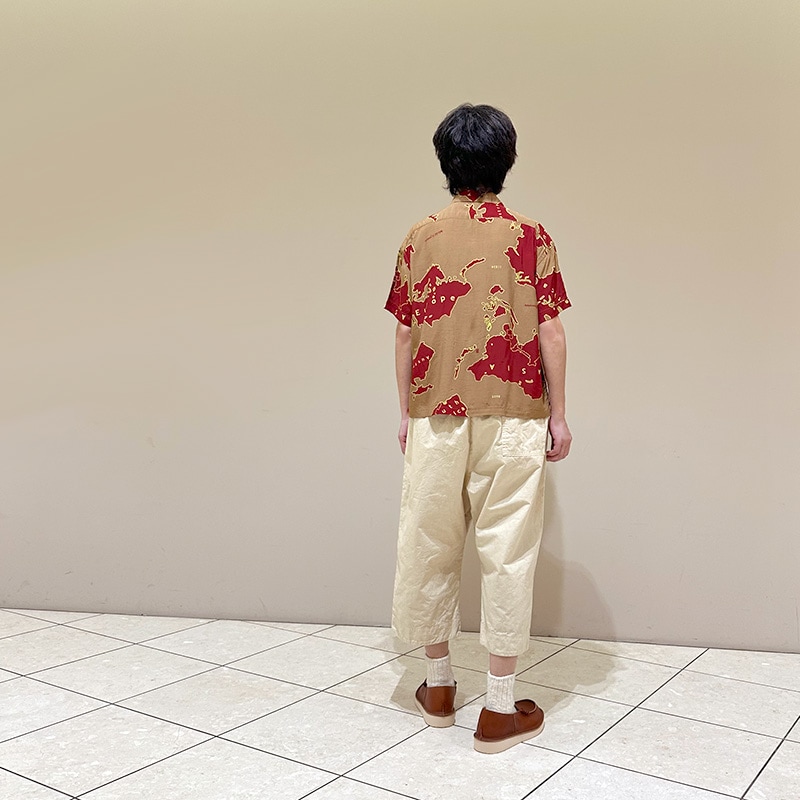 ティグルブロカンテ アーミーマップレーヨン ベニスビーチS/S シャツ unisex