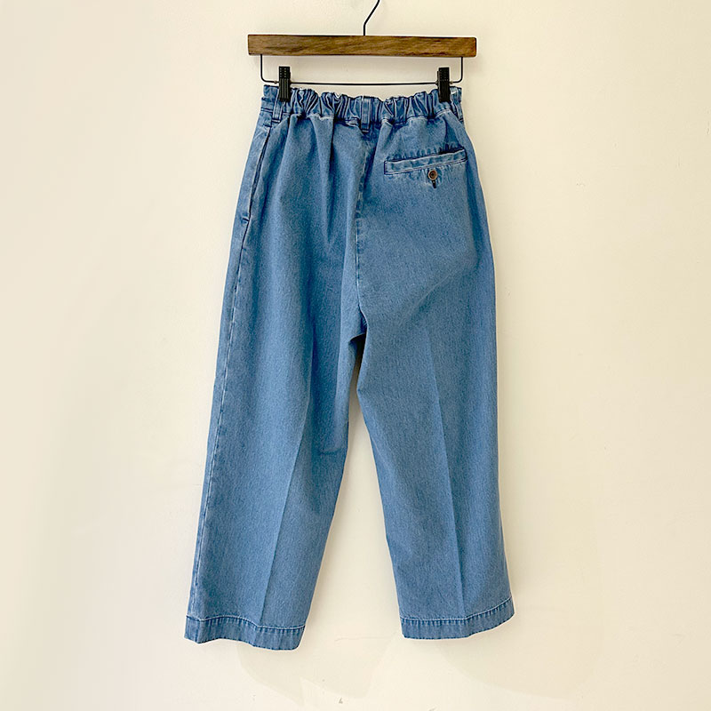 ティグルブロカンテ 10.5ozフラットデニム コモド9分丈スラックス Fede