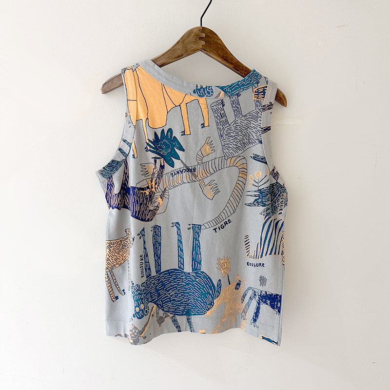 ティグルブロカンテ  Lively animals天竺 Ladies タンクトップ