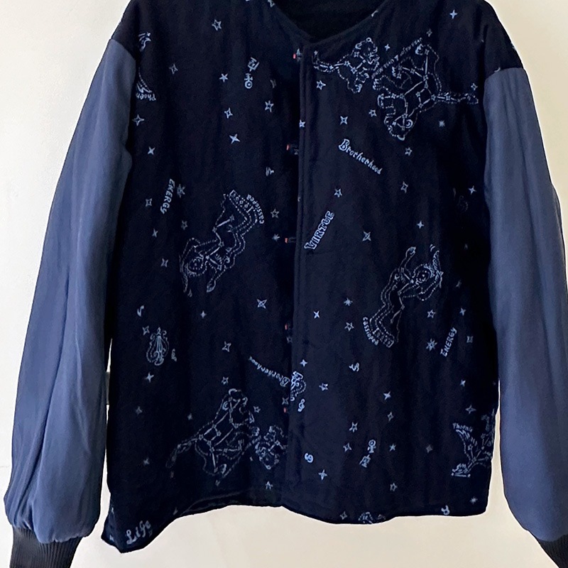 ティグルブロカンテ 藍の古布 ショートリブ ジャケット unisex Indigo 
