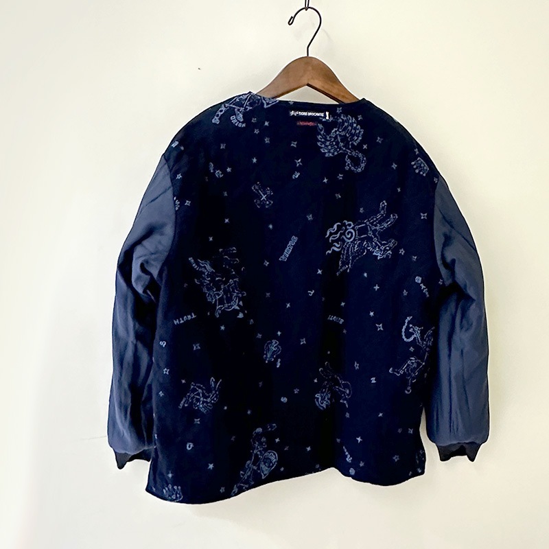 ティグルブロカンテ 藍の古布 ショートリブ ジャケット unisex Indigo 