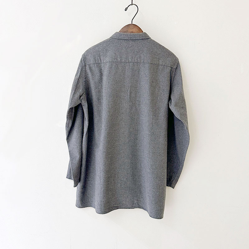 ティグルブロカンテ ビエラネルツイル スモールカラーロングシャツ unisex