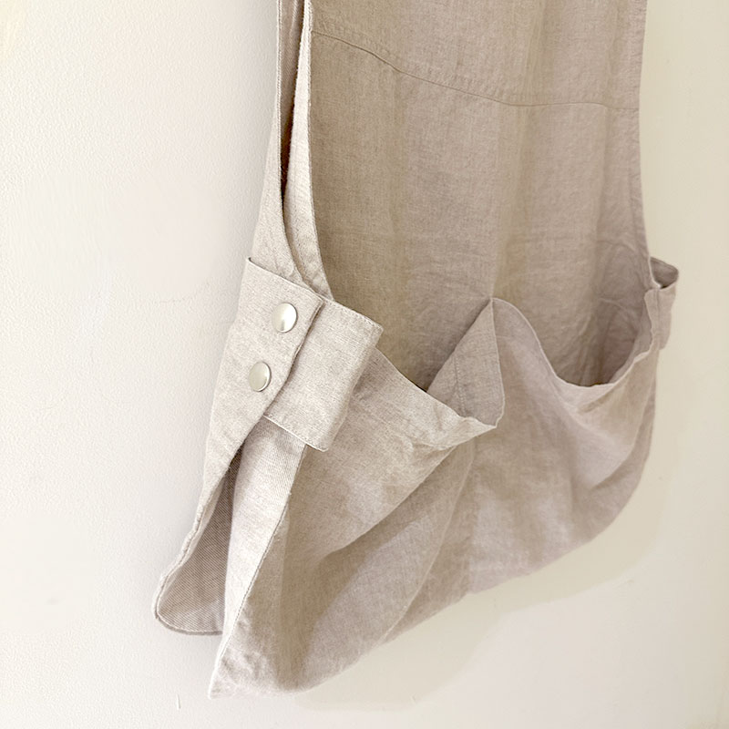 ティグルブロカンテ リネンシャンブレー ハンティングビブベスト unisex Beige