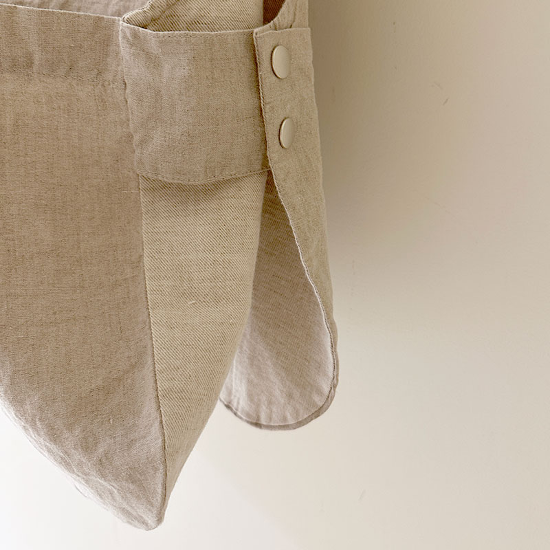 ティグルブロカンテ リネンシャンブレー ハンティングビブベスト unisex Beige
