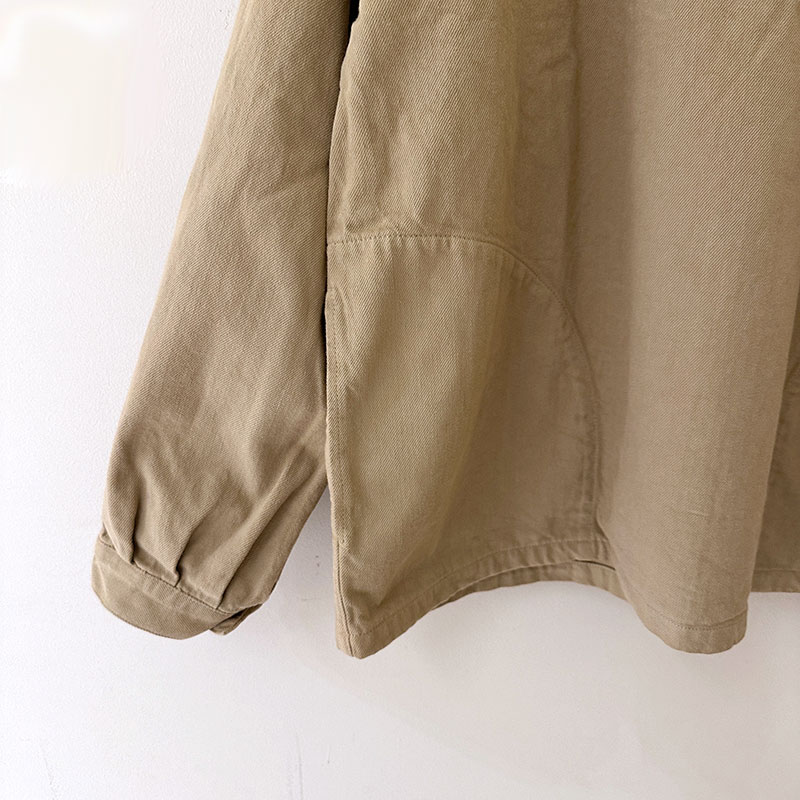 ティグルブロカンテ 9.5ozカツラギ フーディーアノラック unisex Light Beige