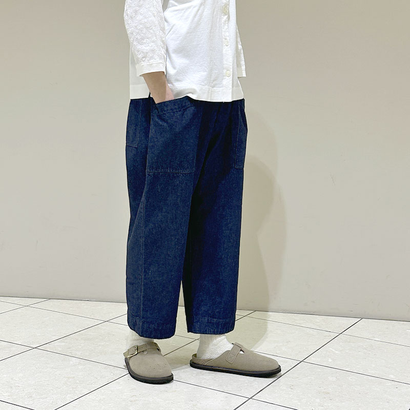 ティグルブロカンテ 10ozデニム ミャオ9分丈パンツ Indigo