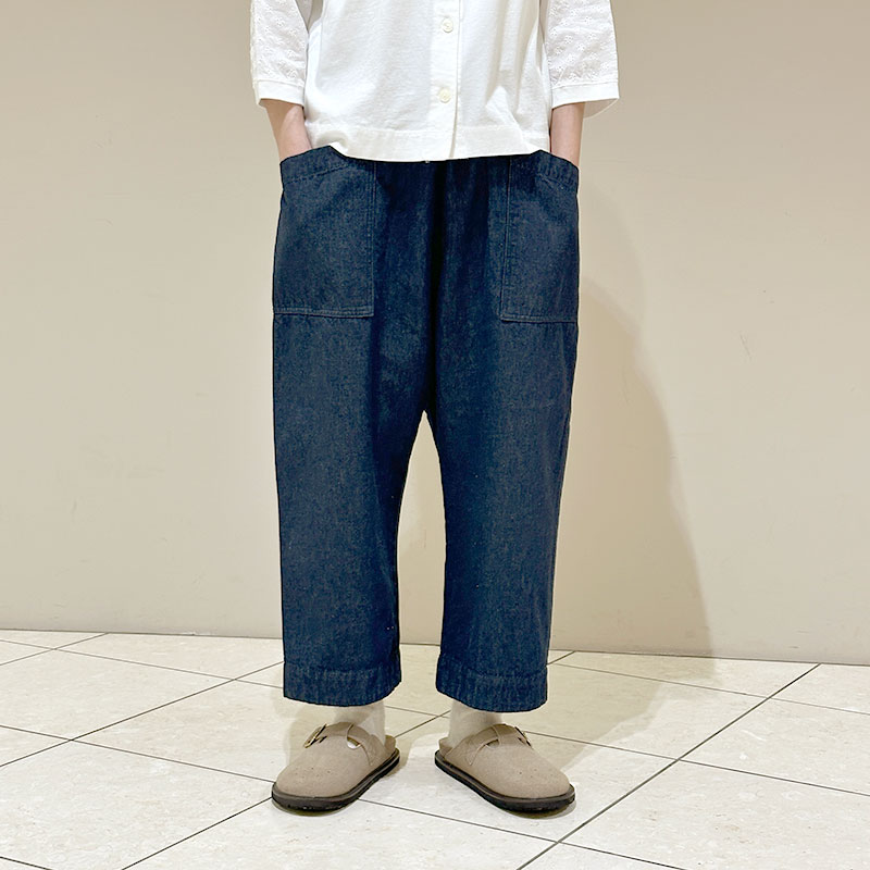 ティグルブロカンテ 10ozデニム ミャオ9分丈パンツ Indigo