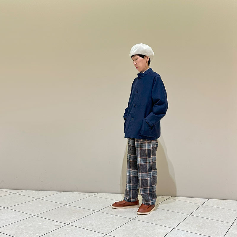 ティグルブロカンテ ミュール紡チェック ベイカーパンツ unisex