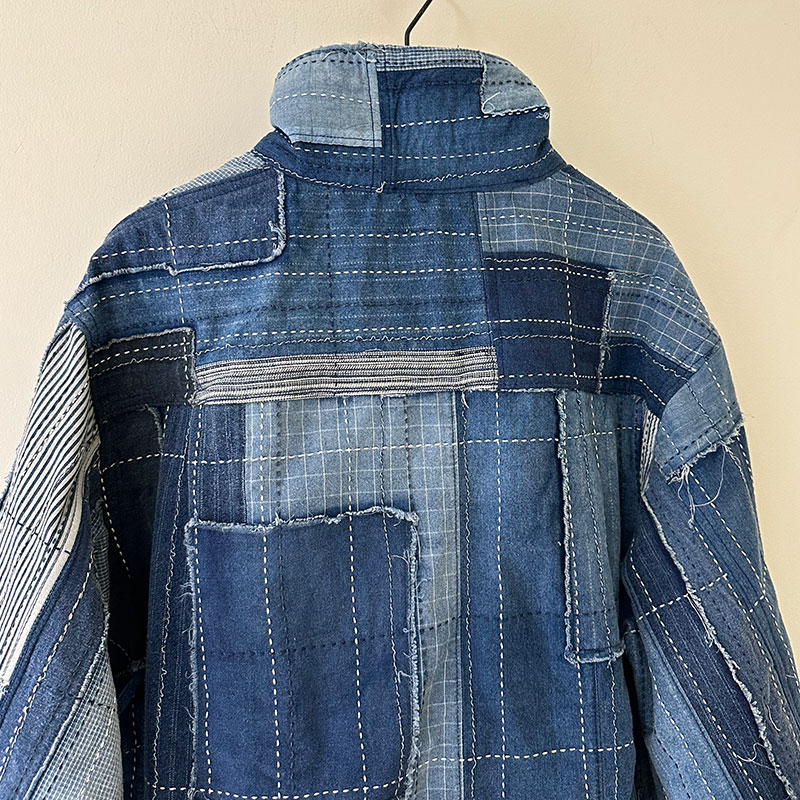 FUNSET OF ART ファンセットオブアート 刺し子パッチワークベストL FUNSET OF ART ファンセットオブアート 刺し子パッチワークベストL メンズ