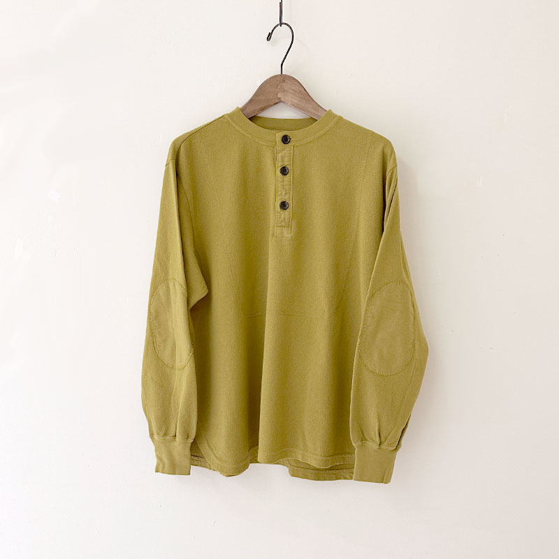 ティグルブロカンテ 梨地天竺 3シームヘンリーネックL/ST unisex