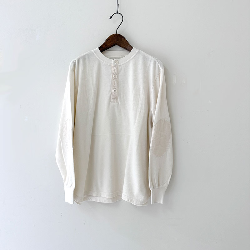 ティグルブロカンテ 梨地天竺 3シームヘンリーネックL/ST unisex