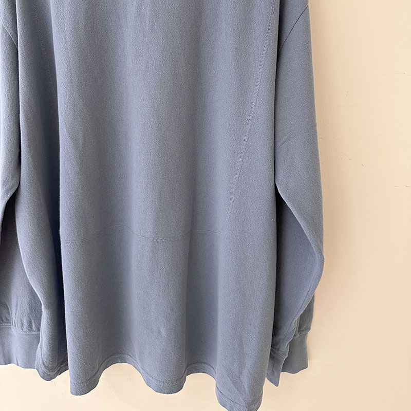 ティグルブロカンテ 梨地天竺 3シームヘンリーネックL/ST unisex