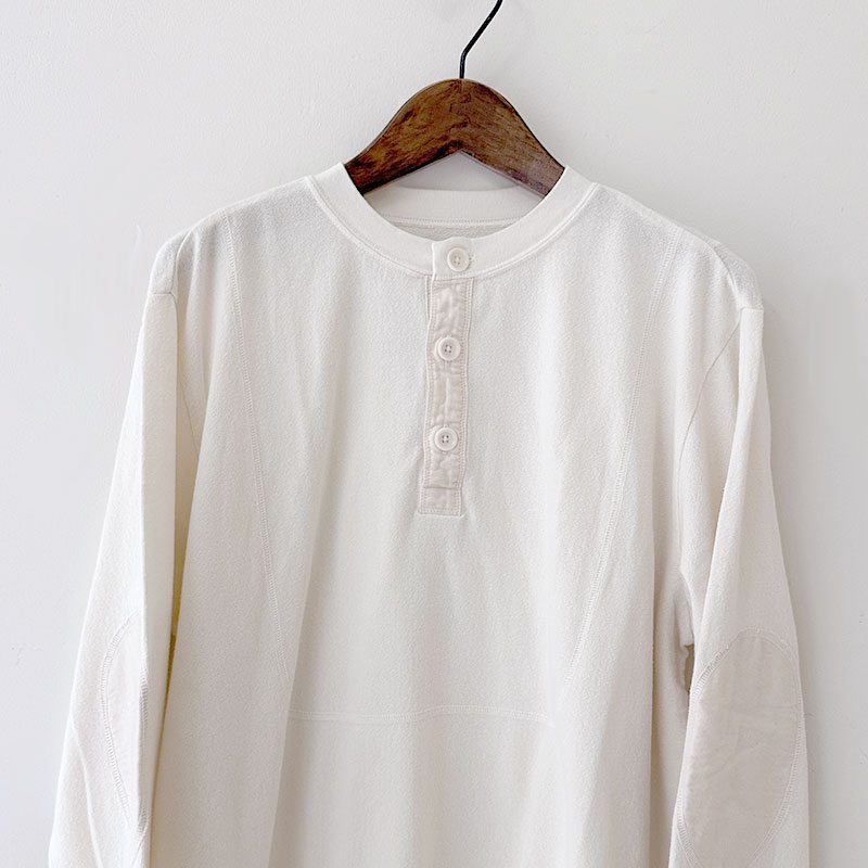 ティグルブロカンテ 梨地天竺 3シームヘンリーネックL/ST unisex