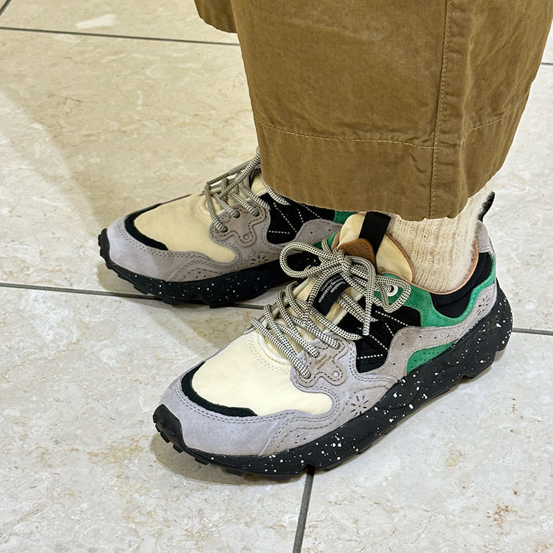 Flower MOUNTAIN フラワーマウンテン YAMANO3 FM63093 Beige/Green